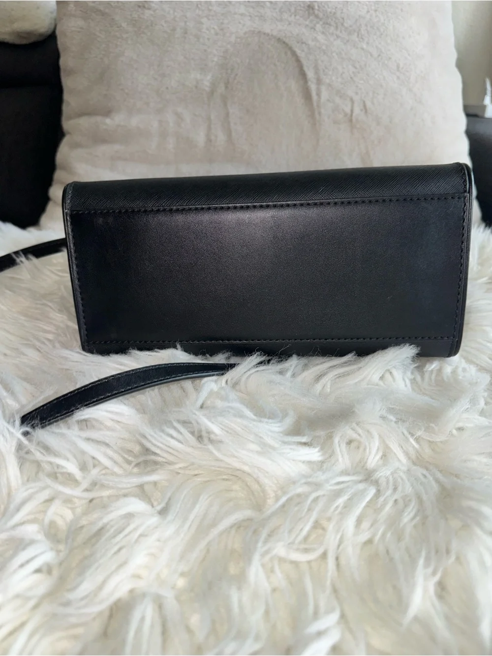 Michael Kors Black Saffiano Leather Top-Handle Satchel